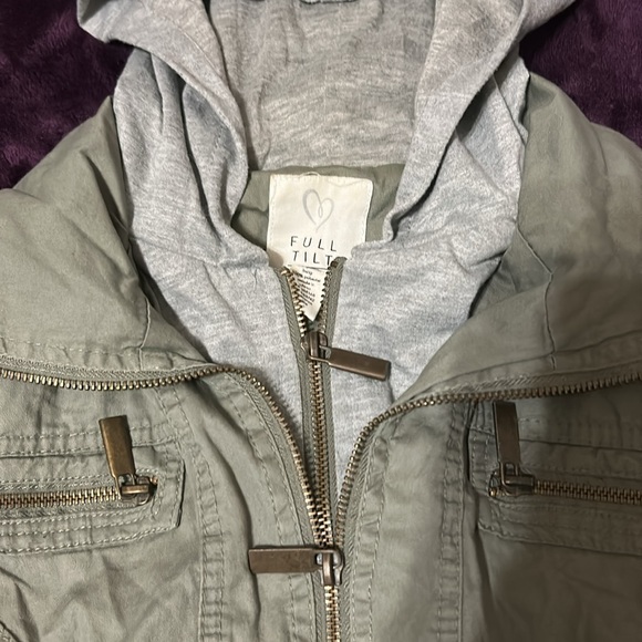 Full Tilt Army Green Aviator Jacket - Picture 12 of 16